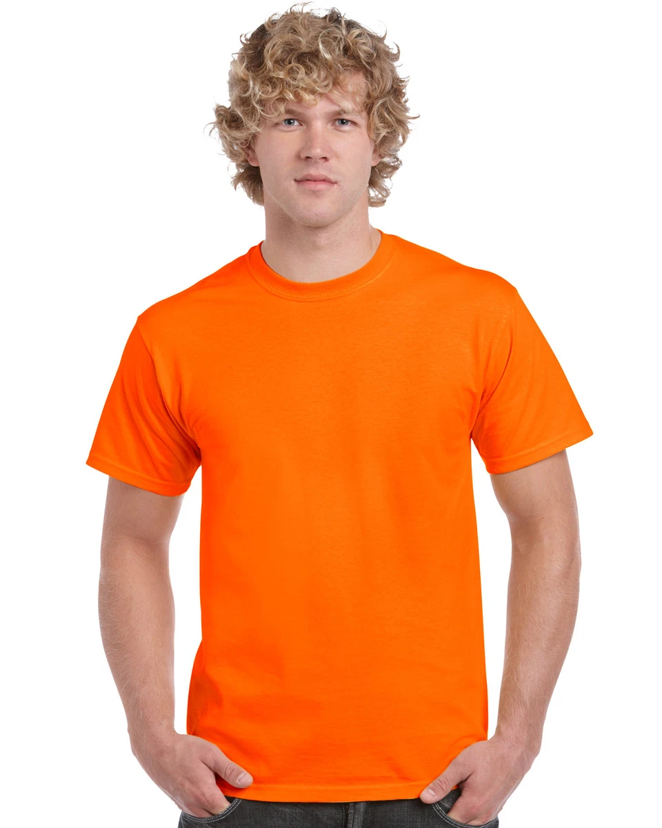 Gildan orange top t shirt