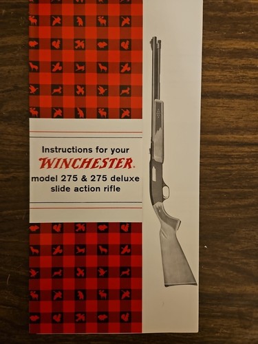 Winchester Model 275 and 275 Deluxe Slide Action Rifle Owners Manual ORIGINAL