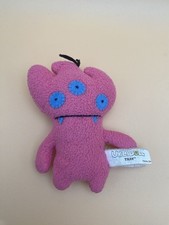 2003 Ugly Doll Tray Pink Blue Eyes 8" Plush Little Uglys Pretty Ugly