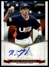 2012 Panini USA Baseball #13 Nick Madrigal 15U National Team Signatures #/299