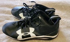 Under Armour  Baseball Cleats Men's Size 11 Black and White Used men