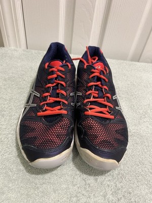 ASICS Gel Solution Speed Men s Size 8.5 Tennis Court Shoes Navy Red E250N