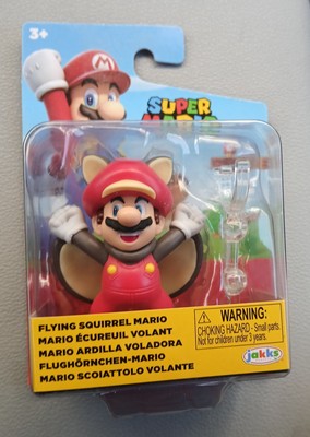 NEW Jakks 42543 FLYING SQUIRREL MARIO 2.5'' Jakks Mini-Figure Super Bros Nintendo