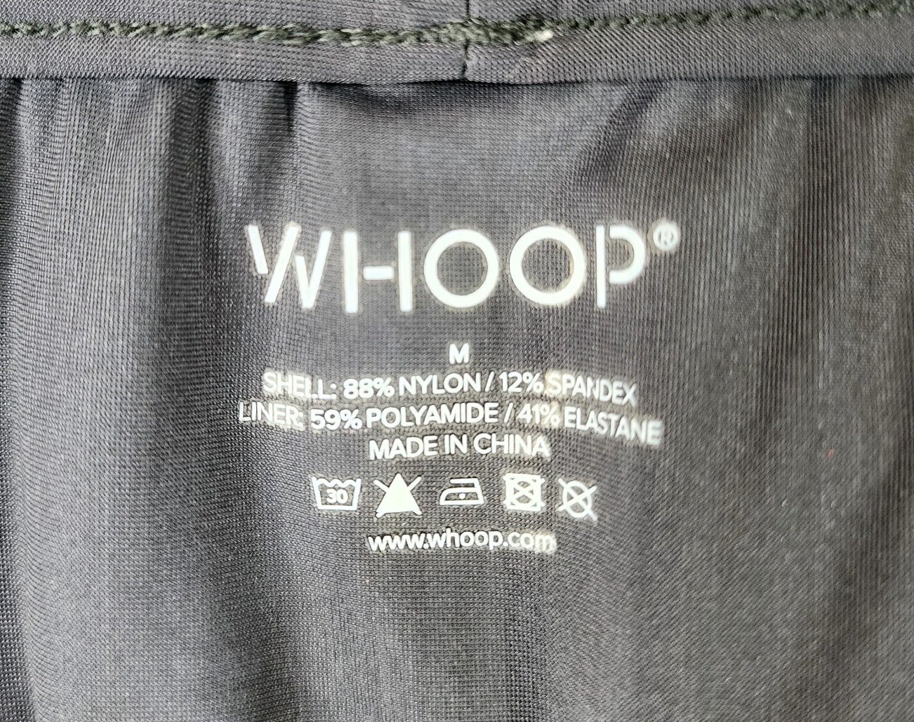 Whoop Lined Training Shorts Mens M Black 4.0 Performance Lifting Gym Running