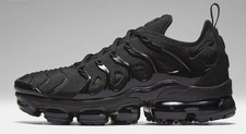 New Nike Air Vapormax TN Plus Triple Black Men's Comfortable Casual Shoe