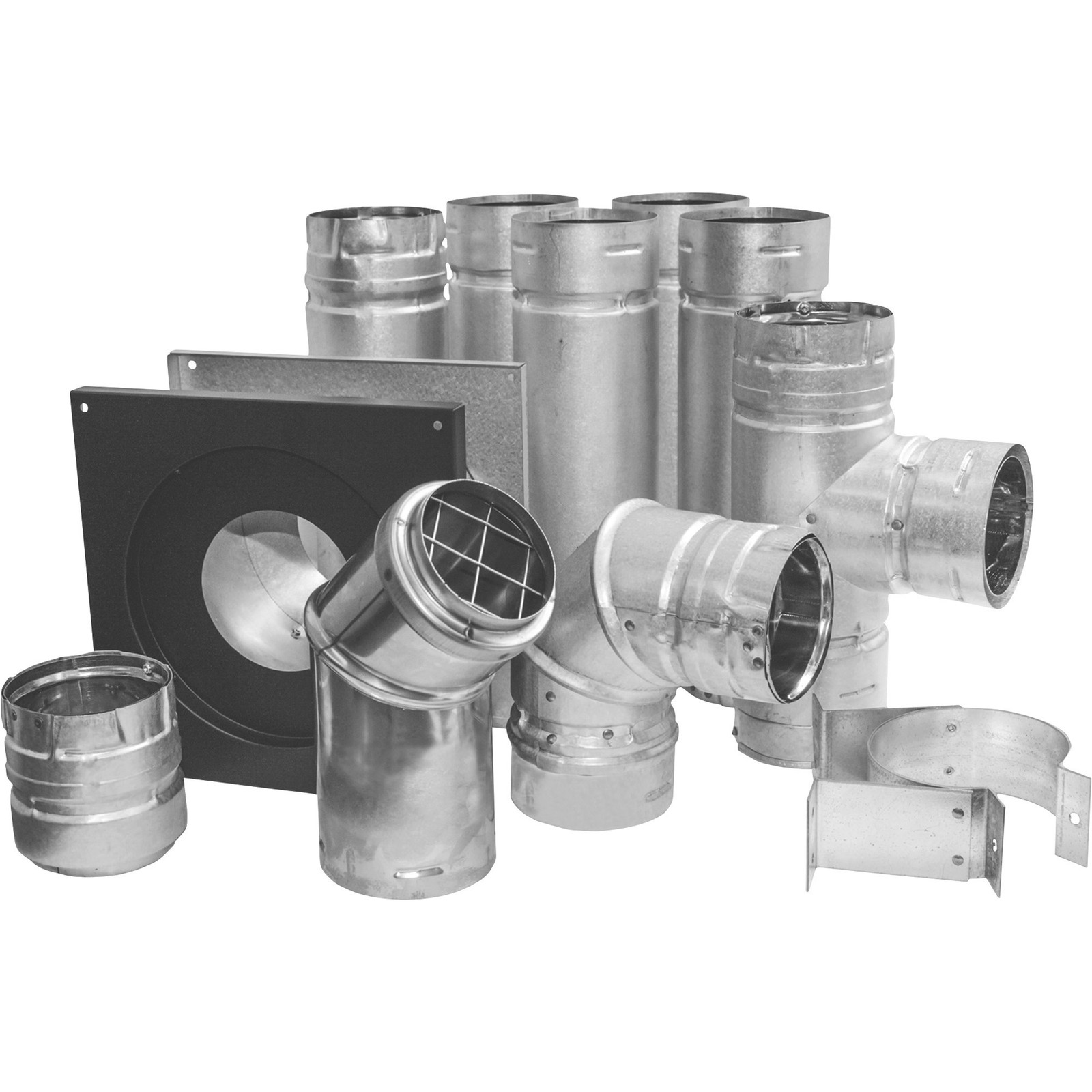 DuraVent Pellet Stove Vent Kit, 3in., Model# 3PVL-KHA