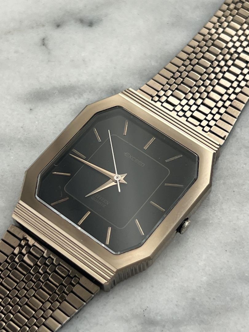 Battery Replaced】Rare CITIZEN EXCEED UHAG Ultra-Hard Alloy
