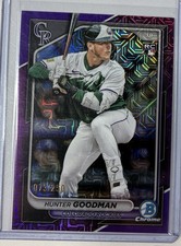 2024 Bowman Chrome Mega Box Purple Mojo Refractor /250 Hunter Goodman #25