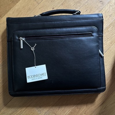 Bodenschatz Bags & More Aktentasche Arbeitstasche Leder Schwarz
