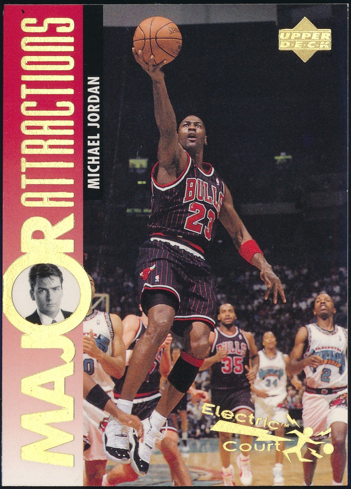 1995-96 UPPER DECK MICHAEL JORDAN ELECTRIC COURT GOLD CARD #339
