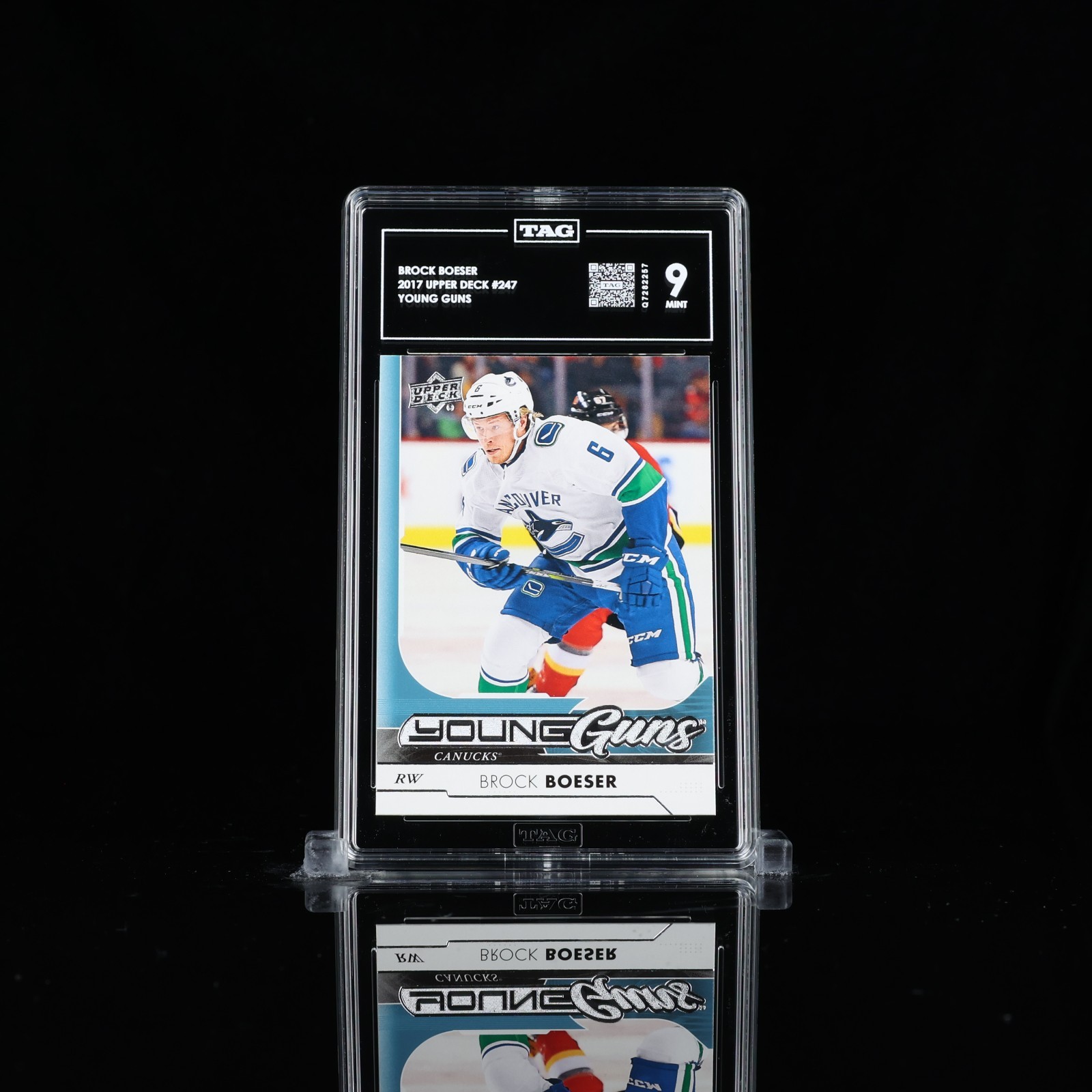 2017 Upper Deck Young Guns #247 Brock Boeser RC Rookie TAG 9