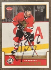 2006/07 FLEER JAROSLAV SPACEK SIGNED NHL BUFFALO SABRES CARD #28