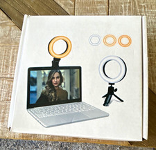LED USB Clip-On Ring Light, Portable Angle Adjustable Round White Light