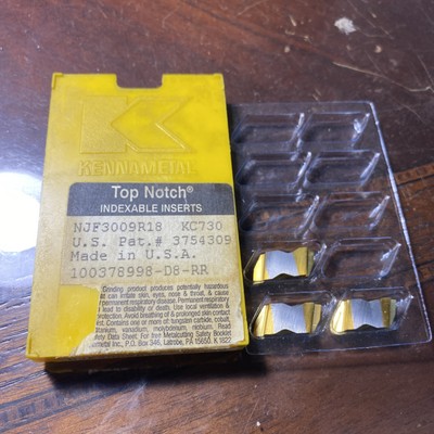 Kennametal Carbide Grooving Inserts QTY3 NJF3009R18 KC730 (I39)