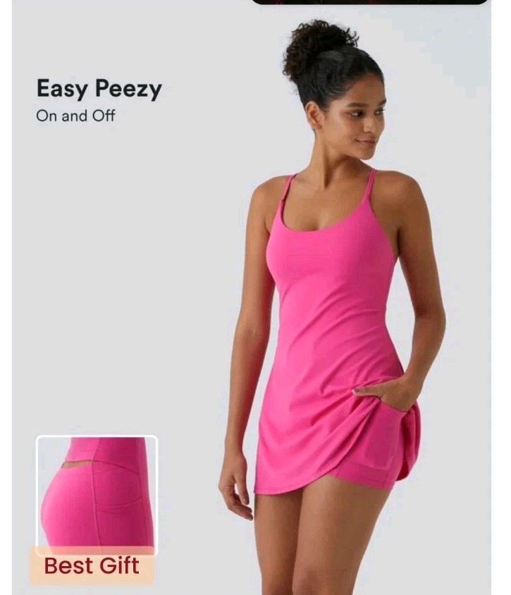 Halara Softlyzero Plush Backless Active Dress Eas… - image 1