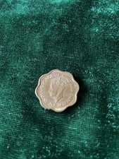 1944 Ceylon 10 Cents George VI King and Emperor Of India