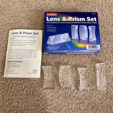 Lakeshore Learning Lens  Prisms Set of 4 Super Safe Acrylic Lens w/ Instruction