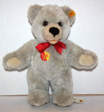Vintage Steiff German Molly Minky Teddy Bear Red Ribbon 13" Inch Plush 020049