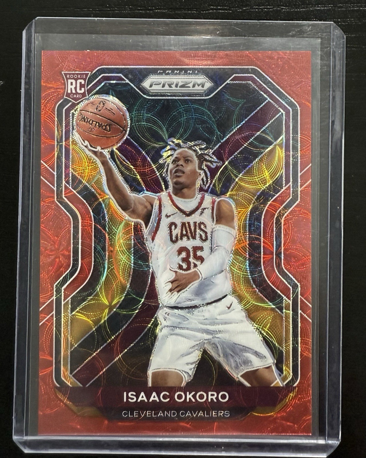 2020-21 Panini Prizm Basketball Choice Red Scope Rookie #298 Isaac Okoro /88 Rc