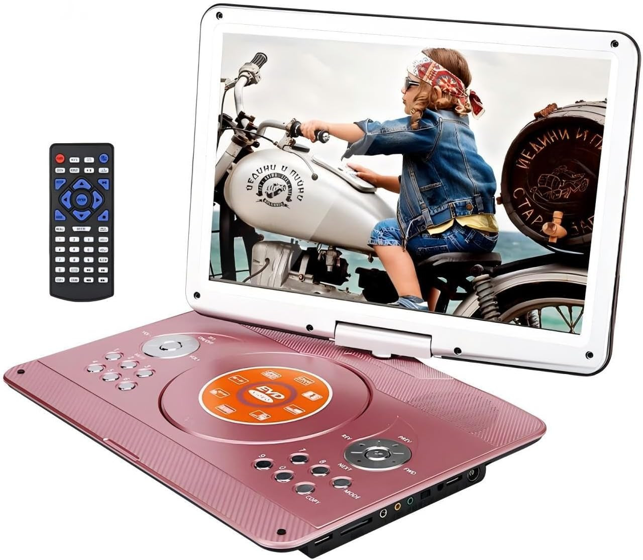 Lettore DVD Portatile 14 Pollici Design Elegante Alta Risoluzione