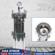 150 Psi Bag Filter Housing Sock Filter 304 Stainless Steel In/Out 4 Bag w/ Mesh