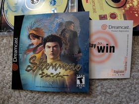 Shenmue (Sega Dreamcast) 3 Game Discs, Passport Disc, Both Manuals, Reg card