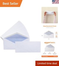 Quality 4-1/8" x 9-1/2" Security Tinted Envelopes for Confidential Documents