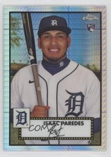 2021 Chrome Platinum Anniversary Mega Box Prism Refractor Isaac Paredes #40 18ch