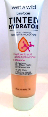 Wet n Wild Bare Focus Tinted Hydrator Matte Finish, Light Medium, Oil-Free, .91