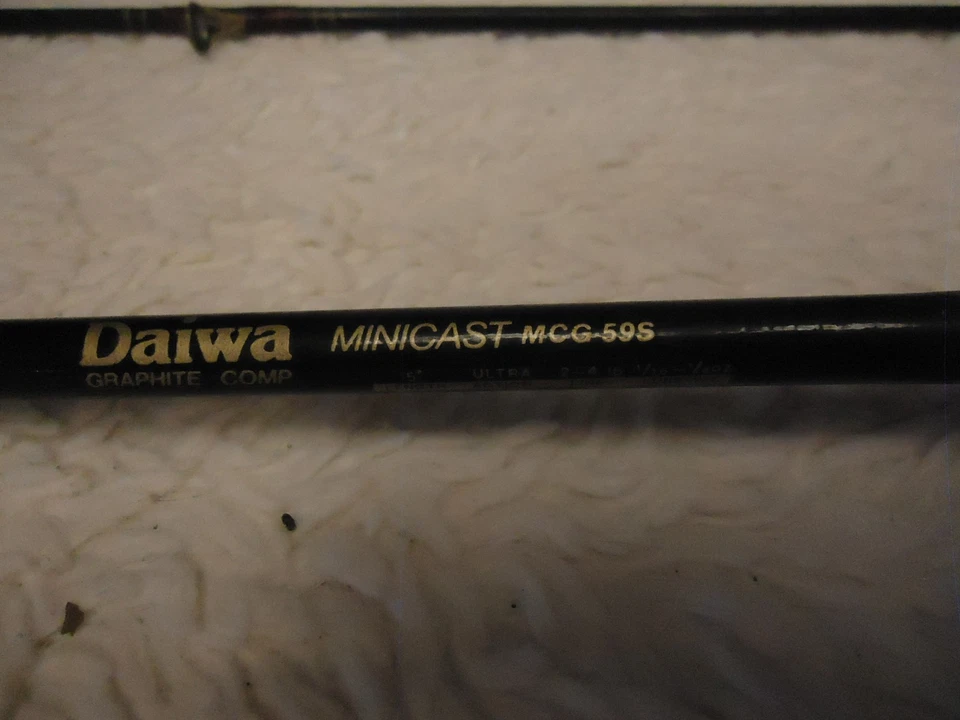 DAIWA 5 PÉS 3 PÇS HASTE DE GRAFITE FUNDIÇÃO ULTRA LEVE MCG-59S/2-4 LB 1/16 - 1/4 OZ # - Imagem 2 de 4