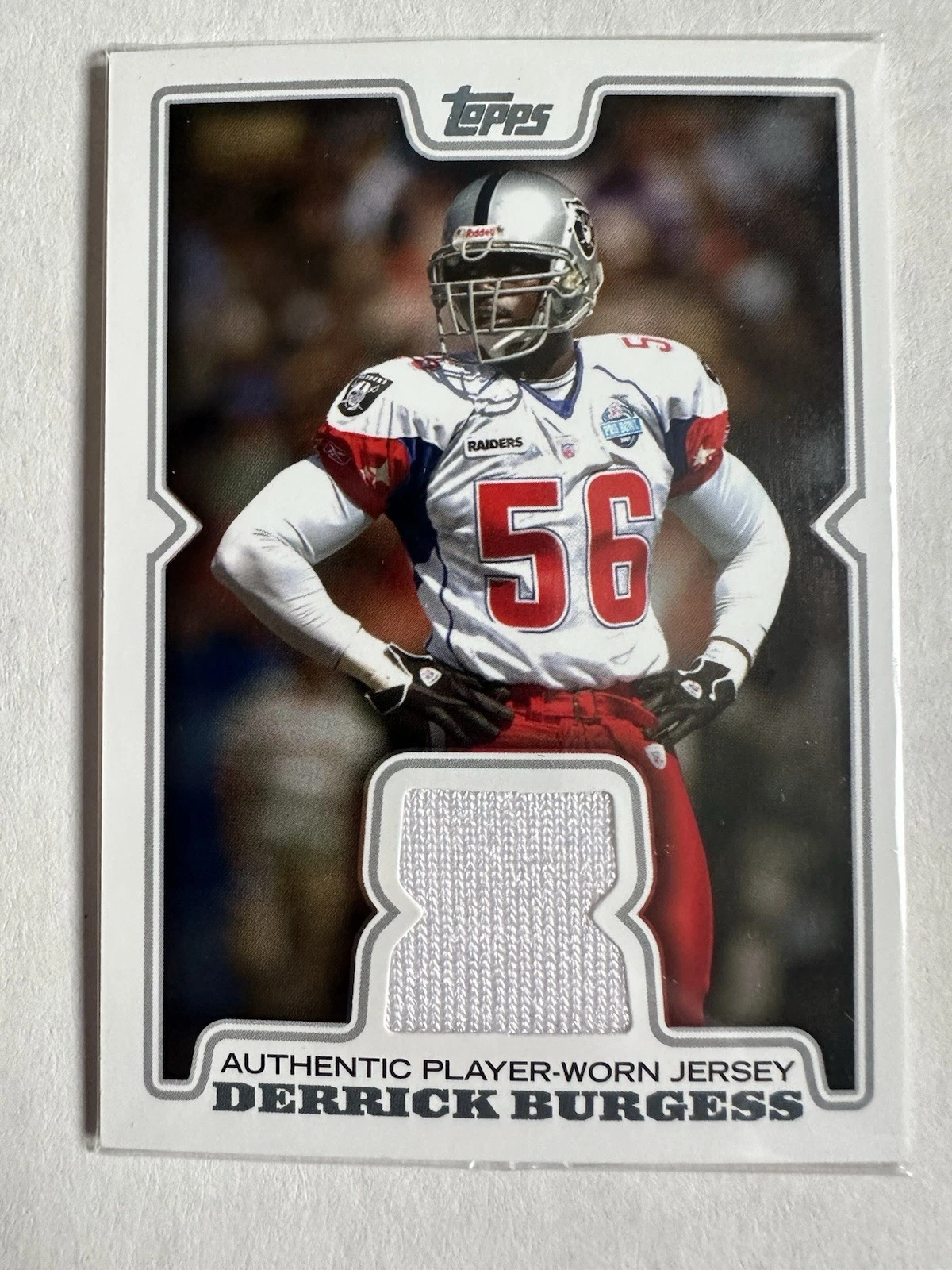 Derrick Burgess trading card