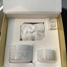 Eve Lom Recue Ritual 3pc Gift Set Cleanser, Mask & Muslin Cloth Full Size NIB