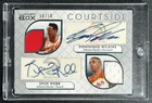 DOMINIQUE WILKINS SPUD WEBB 2007-08 TOPPS LUXURY COURTSIDE DUAL JERSEY AUTO /10