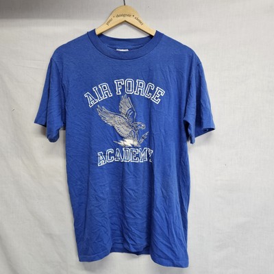 Vtg Air Force Academy Tee Shirt Size XL Men's Blue Eagle Single Stitch