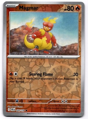 Magmar 020/159 Journey Together Common Reverse Holo Near Mint