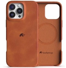 Custodia Bullstrap iPhone 15 Pro Max Magsafe pelle premium zucca spezia nuova marrone