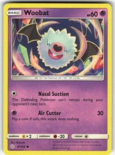 Woobat 87/236 Shibuzoh. SM - Cosmic Eclipse Pokemon Lightly Played
