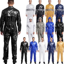 Reflective Strips High Visibility Coveralls for Men's Water Resistant Jumpsuit