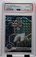 2021 Mosaic Genesis #98 Garnder Minshew II Genesis PSA 10