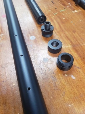 Umarex ZELOS Stock Shroud Modified to lower about 10db, printed abs baffles