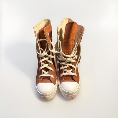 Converse All Star Chuck 70 De Luxe Heel Sneakers Brown/White Platform