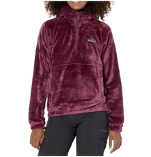 Columbia Marionberry Fireside Fleece 1/2 Zip Purple Hoodie AL9400-616 Sz Small