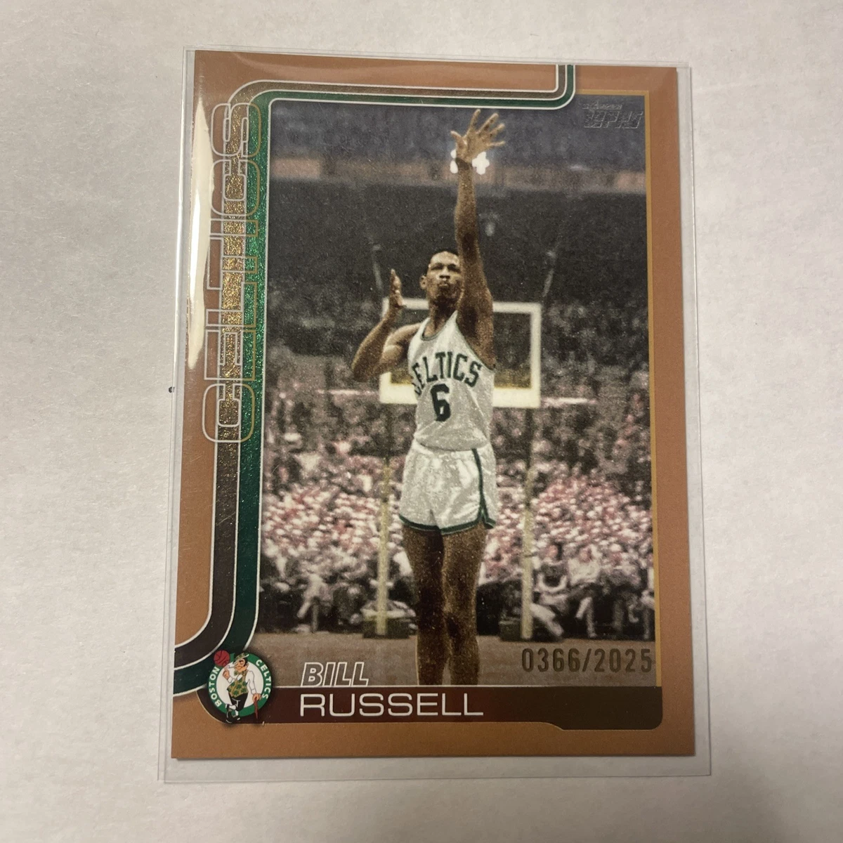 Bill Russell Basketball Serial Numbered Sports Trading Cards
