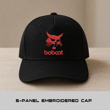 Bobcat Red Baseball Cap Custom Embroidered Lo...