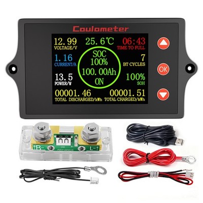 1X(Digitaler Batterielasttester 12V-100V LCD-Farbdisplay für Autobatteriean7871