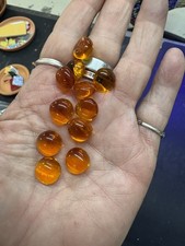 11 UV reactive orange Machine Made Glass Toy Marbles