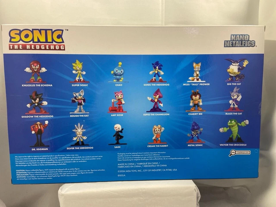 Sonic The Hedgehog Nano MetalFigs Series 1 Metal Die Cast 18 Figures Jada #35642 - Image 4 of 4