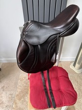 Louisa Maria CUOMO Monoflap Brown Jump Saddle MW 17.5?