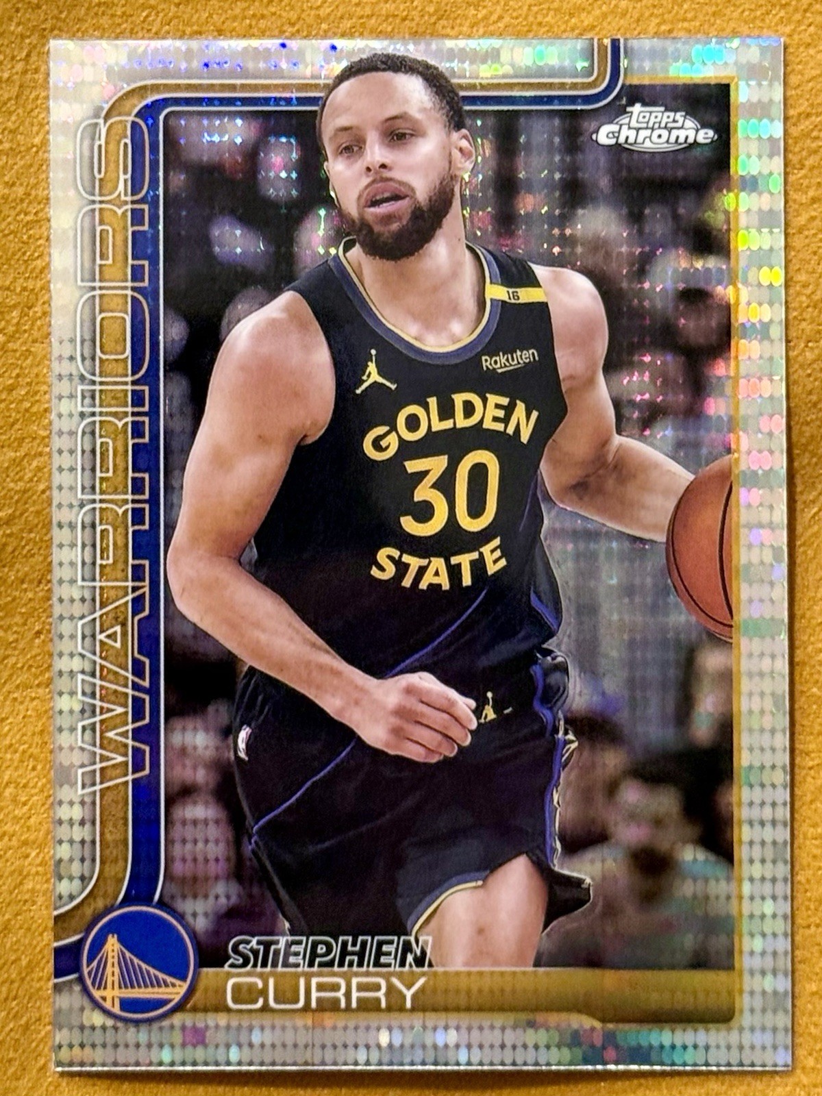 2025 TOPPS CHROME 201 STEPHEN CURRY PULSAR