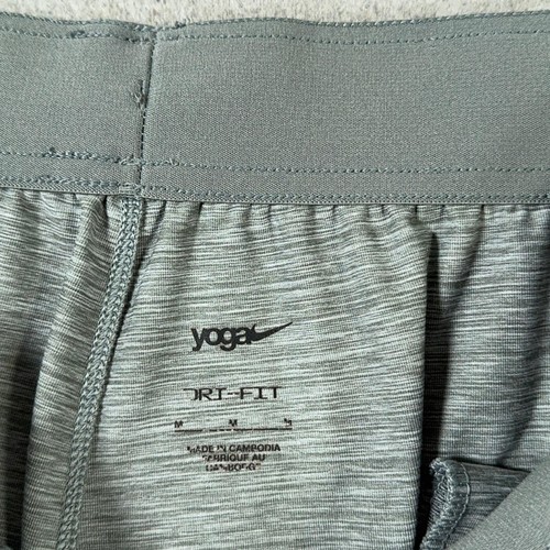 Nike Pants Mens Medium Gray Yoga Dri-FIT Joggers Cuffed Tapered DB4204-084 - Picture 3 of 15